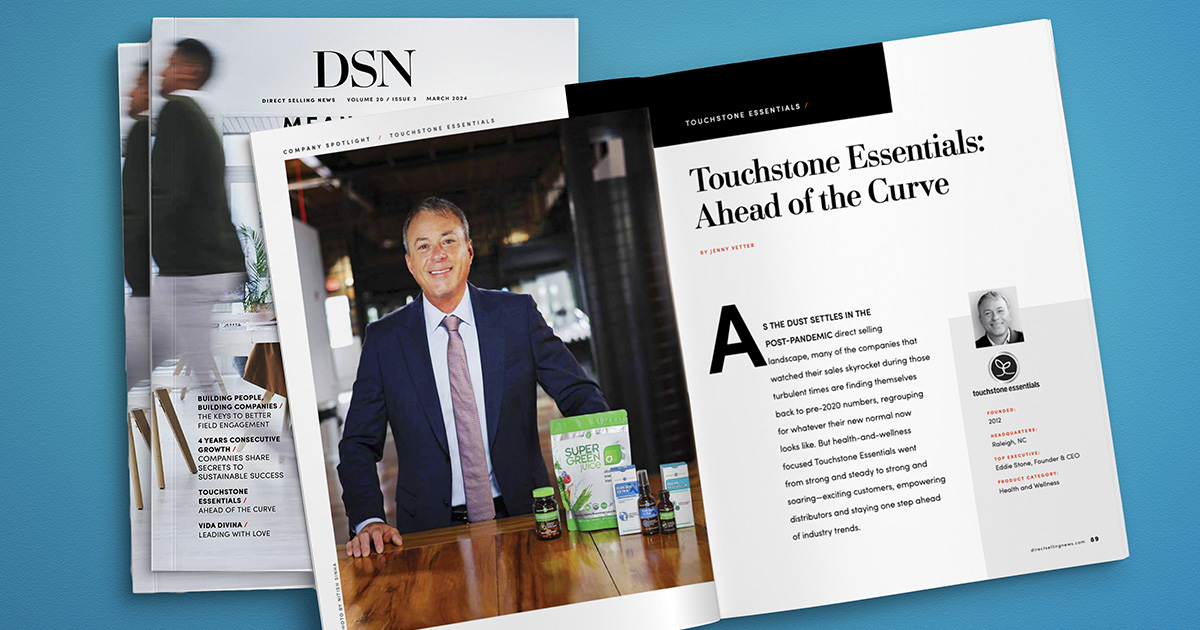 Direct Selling News Magazine Spread